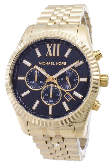 michael kors mk8286 bijenkorf|oversized lexington gold tone watch.